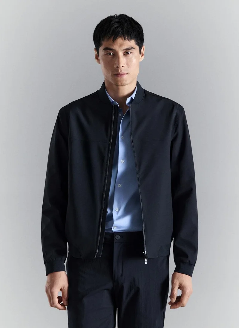 Mango Man Water-repellent bomber jacket